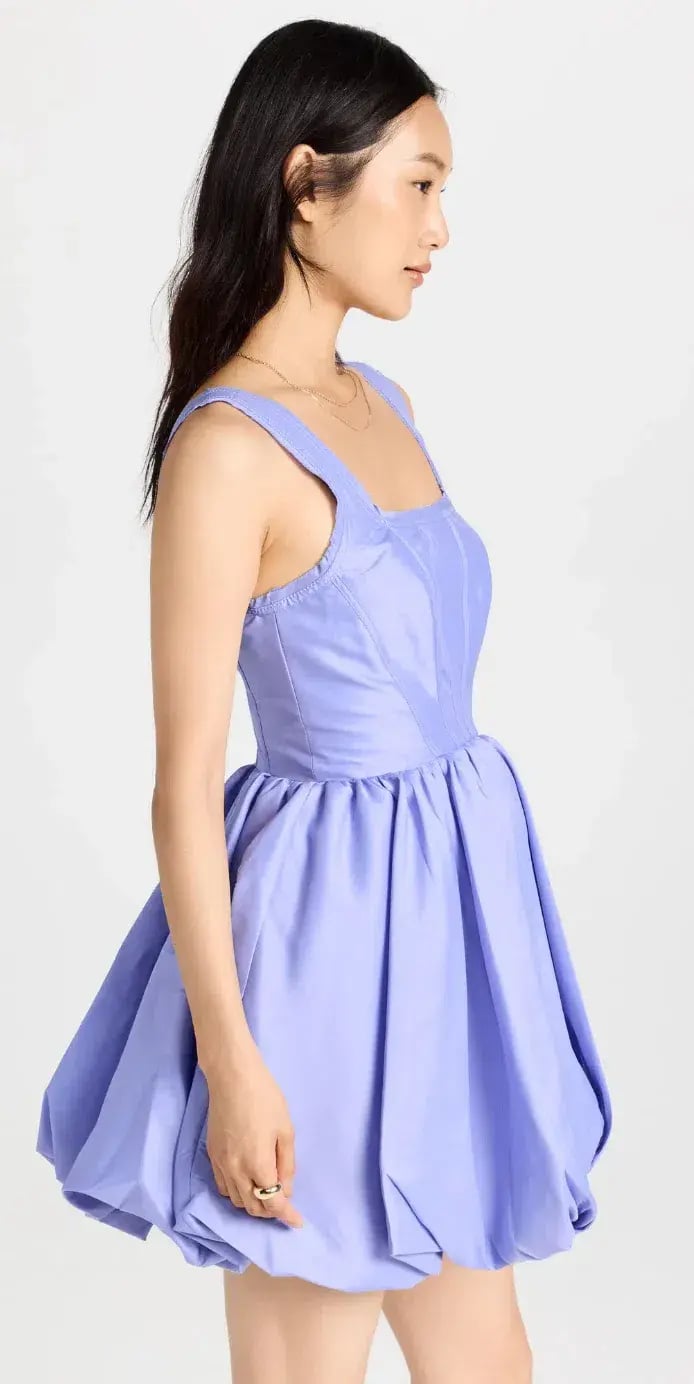 Aje Suzette Lavender Bubble Mini Dress Size 14 photo 4