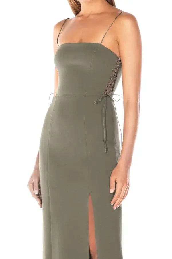 Misha Desiree Dress Green Size 10 photo 3