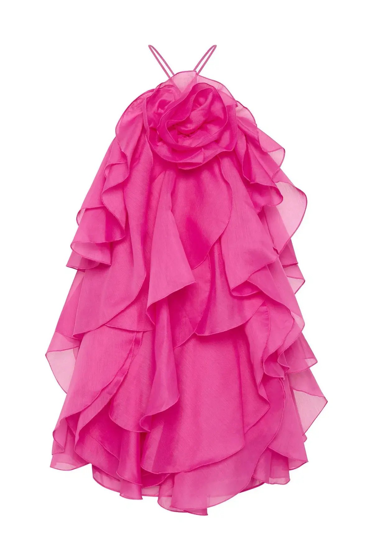Aje Pandorea Layered Mini Dress Pink Size 12 photo 3