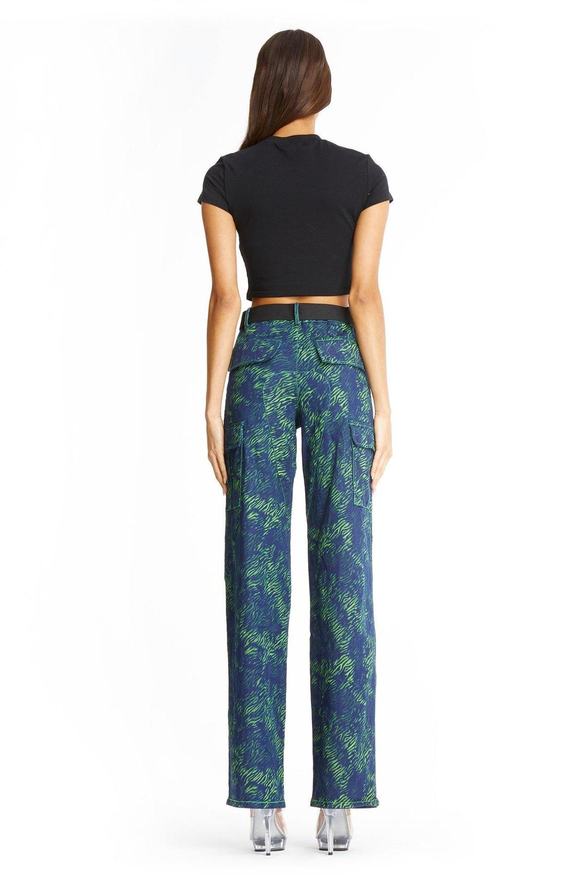 I.AM.GIA Sinead Pants Green Tiger Size S / AU 8 photo 5