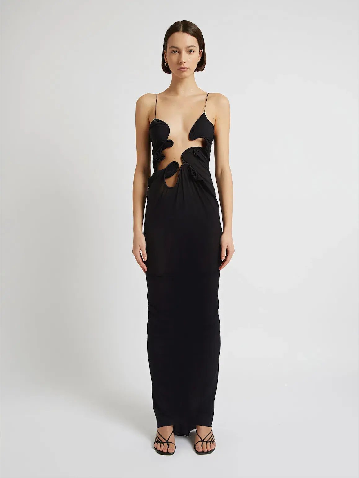 Christopher Esber Molded Venus Dress Black Size 6 photo 2