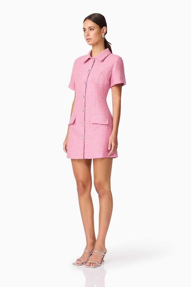 Elliatt Alia Mini Dress - Pink photo 4