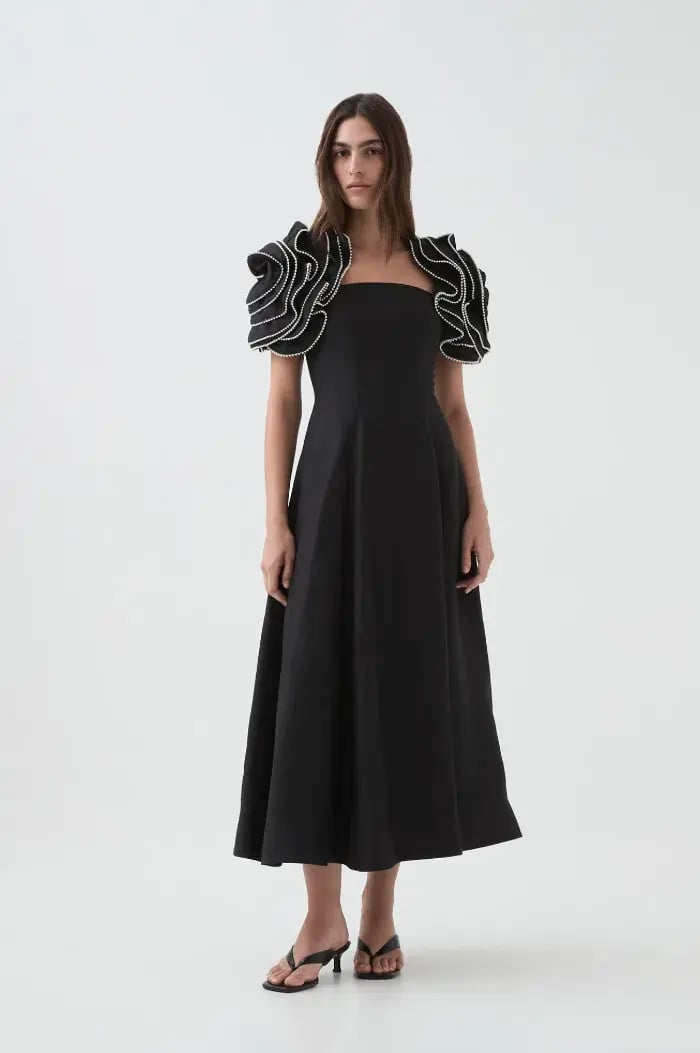 Aje Twyla Midi Dress Size 8 photo 2