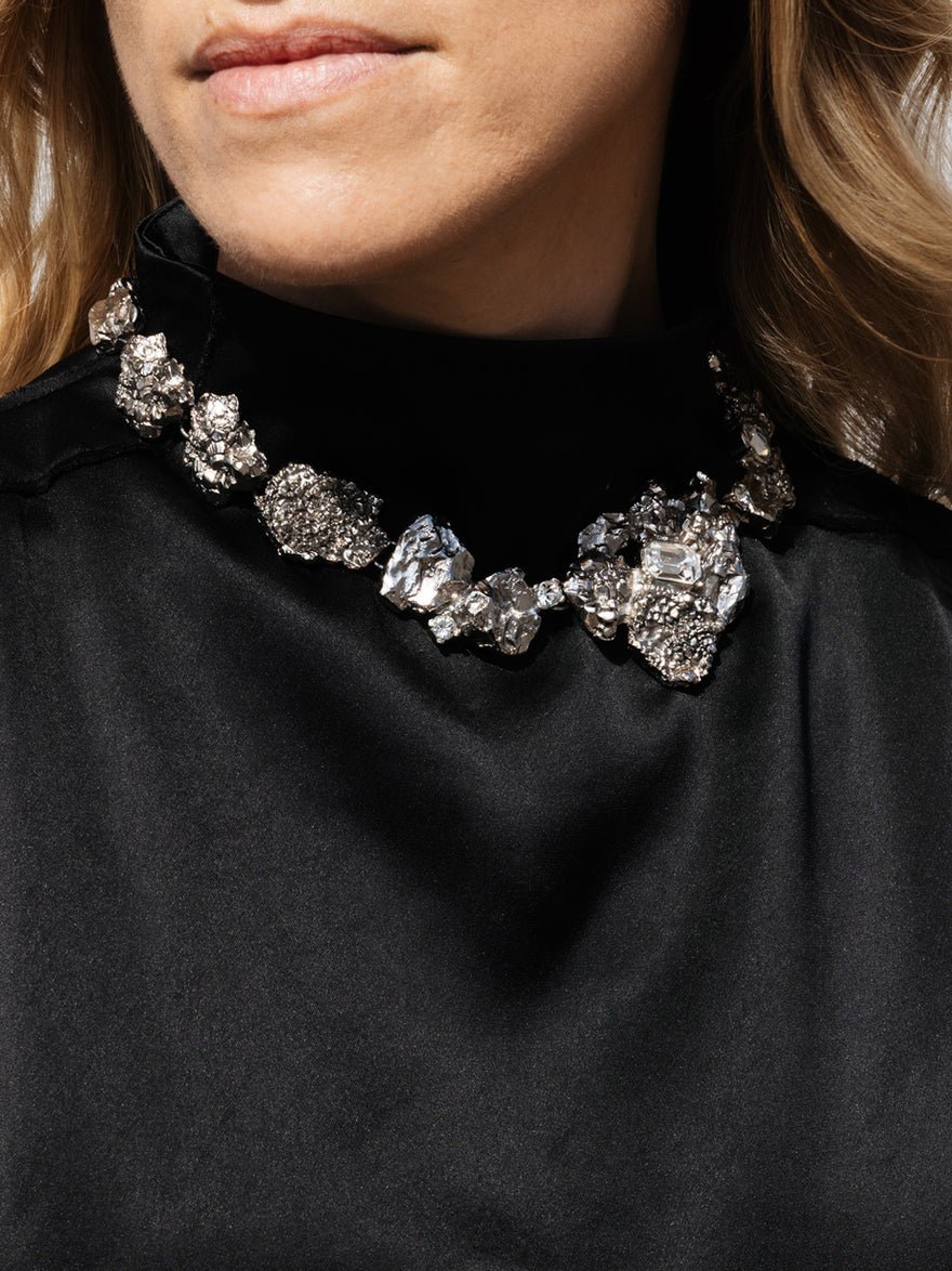 Saint Laurent YSL Rhinestone Necklace photo 4