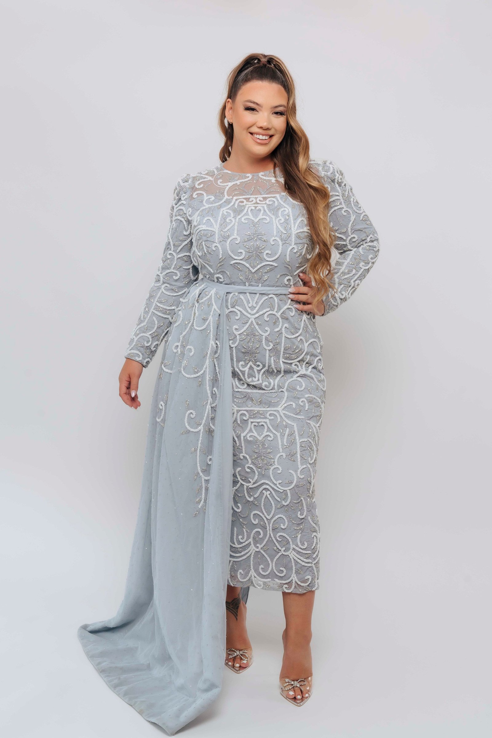 VICTORIA MIDI BLUE BY MY SECRET WARDROBE BLUE photo 4
