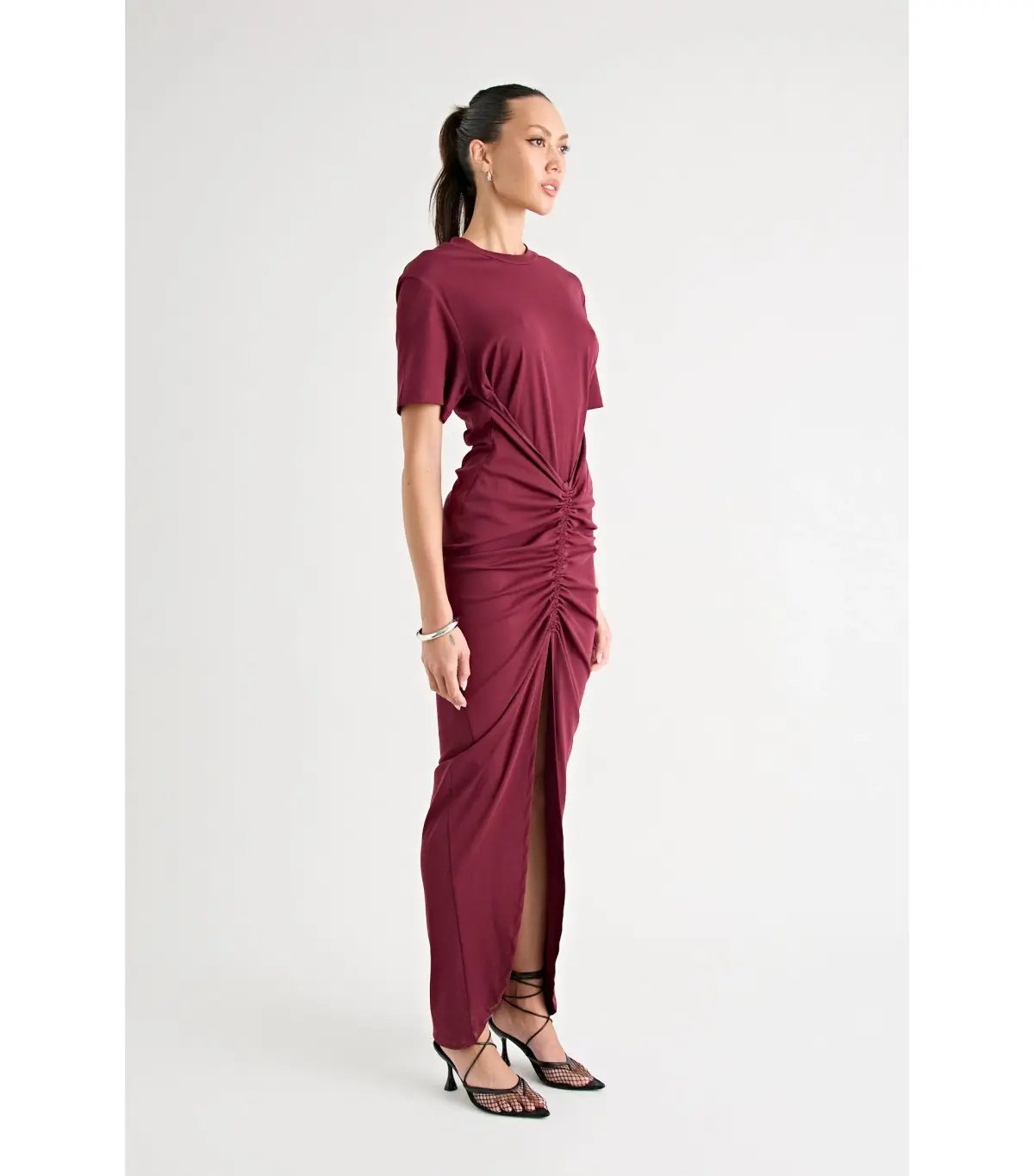 Pfeiffer Niko Maxi Dress in Burgundy Size AU 8 photo 4