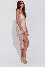 Arnhem Clothing Aurora Strappy Midi Dress Floral Multi Size 10 photo 2