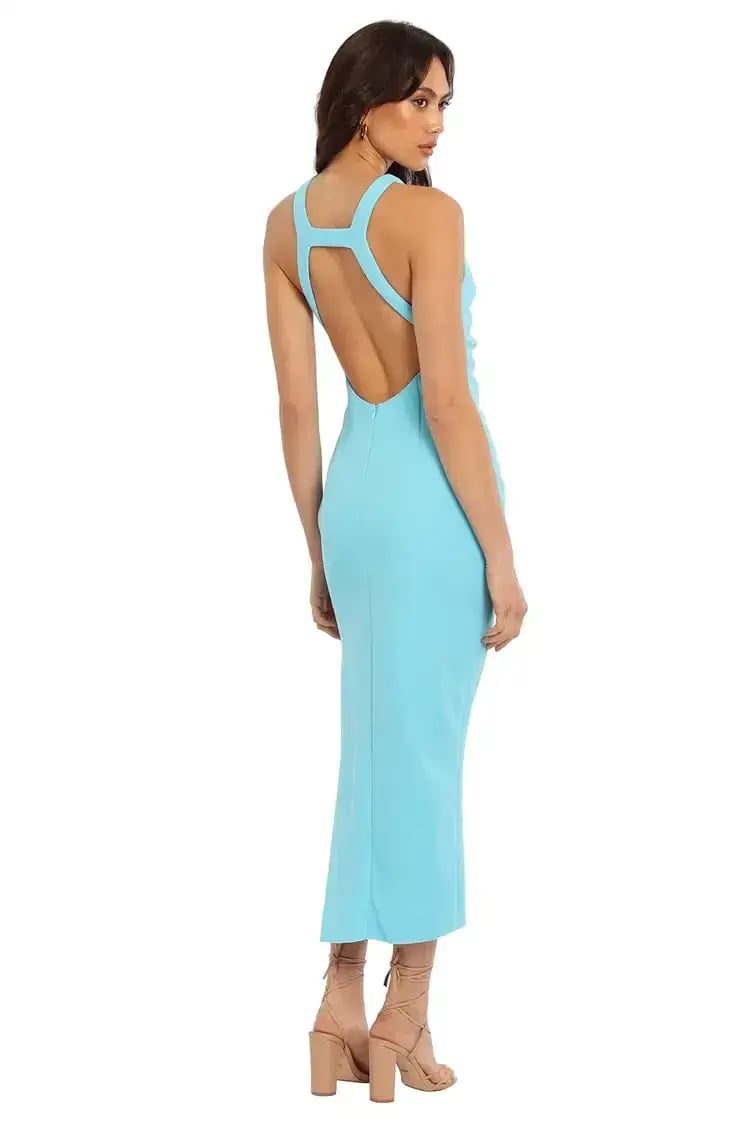 MISHA Marjorie Midi Dress Blue Size 16 photo 3