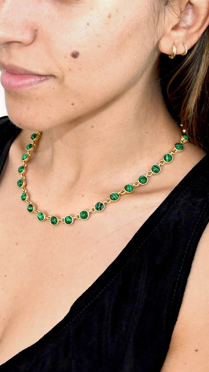 Oscar De La Renta Oscar De La Renta Malachite Necklace photo 3