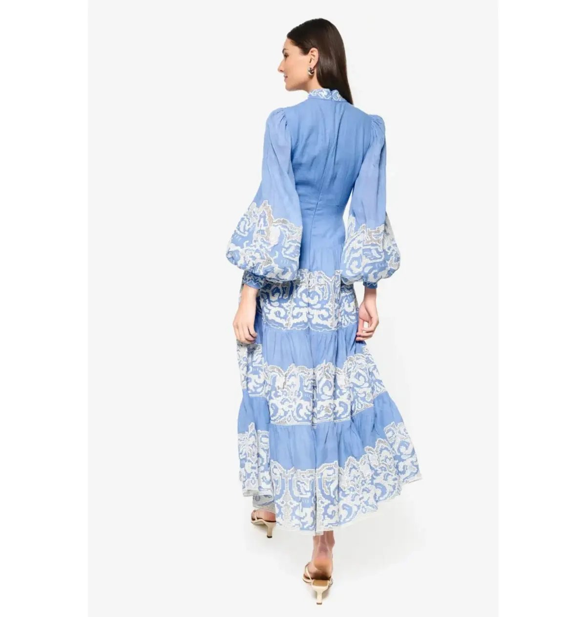 Alemais Arion Midi Dress Cornflower Blue Size AU 8 photo 7