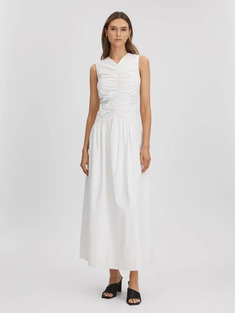 ANNA QUAN Arabella Maxi Dress Taupe Stripe 8 photo 10