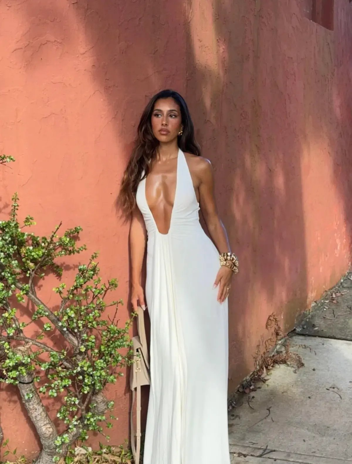 MISHA JENNIFER CUPRO MAXI DRESS SIZE 6 photo 2