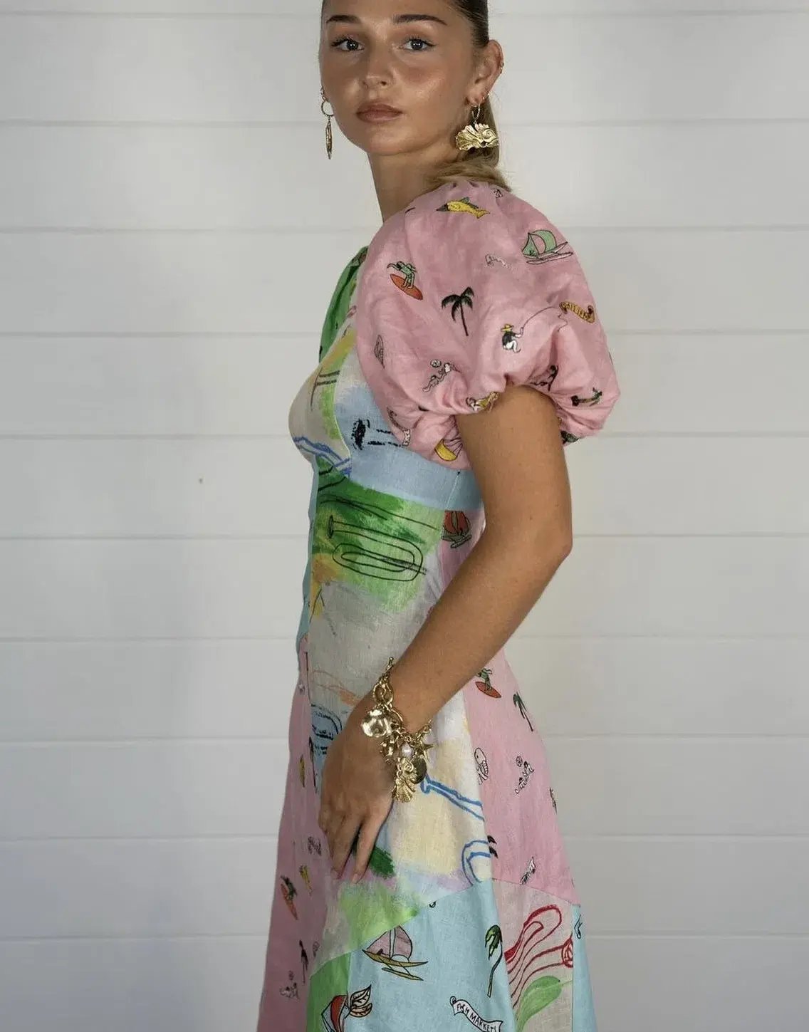 Alemais Jet Midi Dress Multi Size AU 12 photo 4