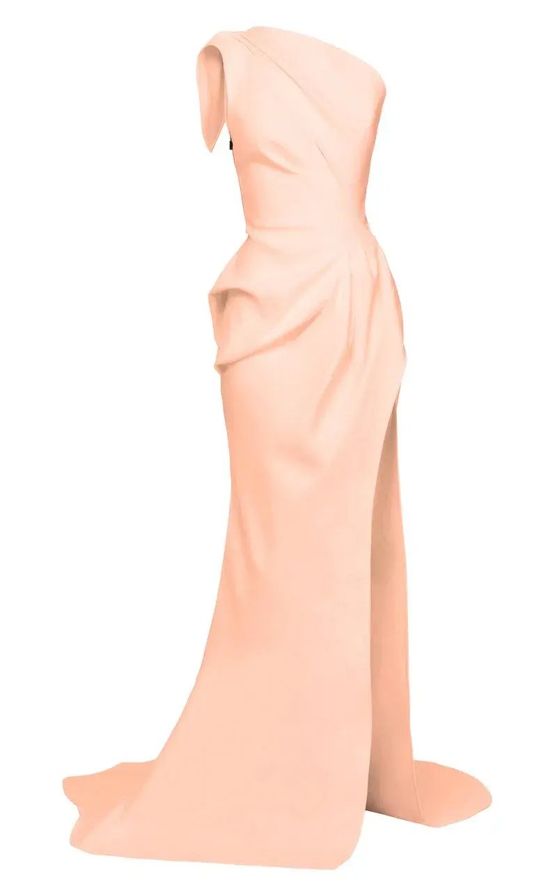 Toni Maticevski Boundless Cutout One Shoulder Crepe Dress Pink Size 8 photo 2