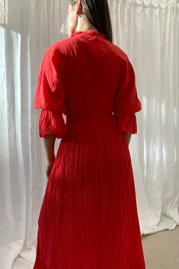D'Artemide Eleni Dress Red O/S photo 3