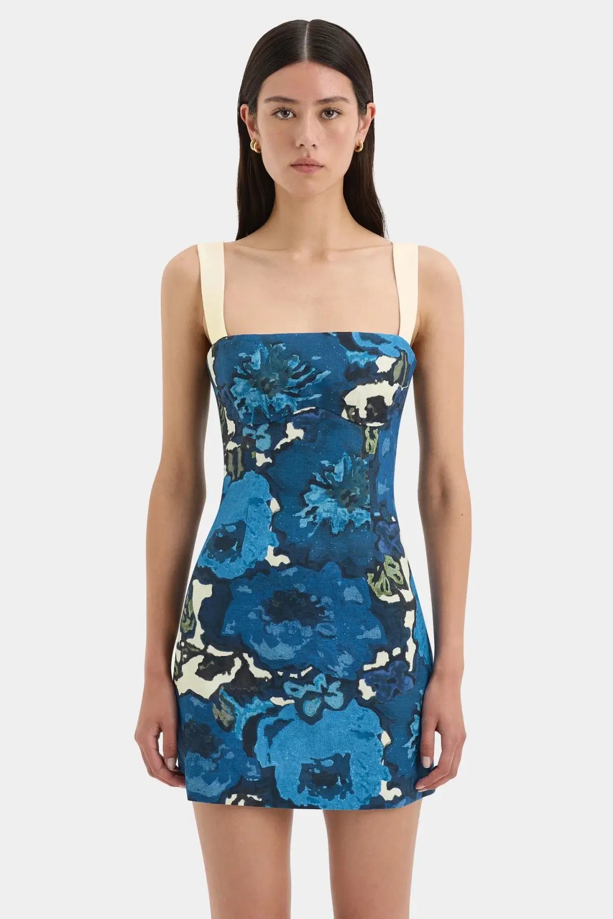 Sir the Label Camellia Mini Dress Blue Floral Size 4 / AU 14 photo 4
