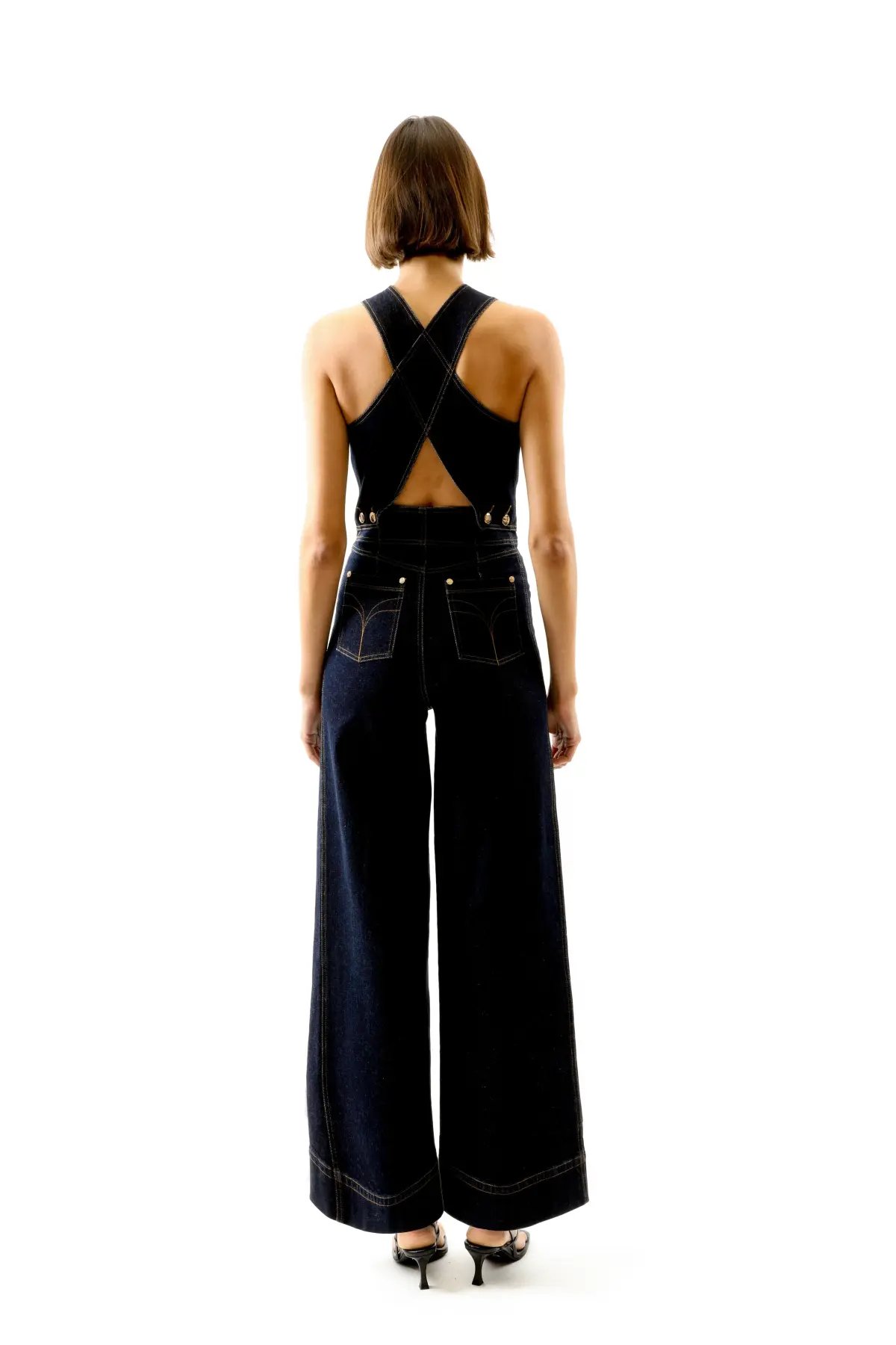 ALICE By Alice McCall Maverick Jumpsuit Indigo Size AU 14 photo 3