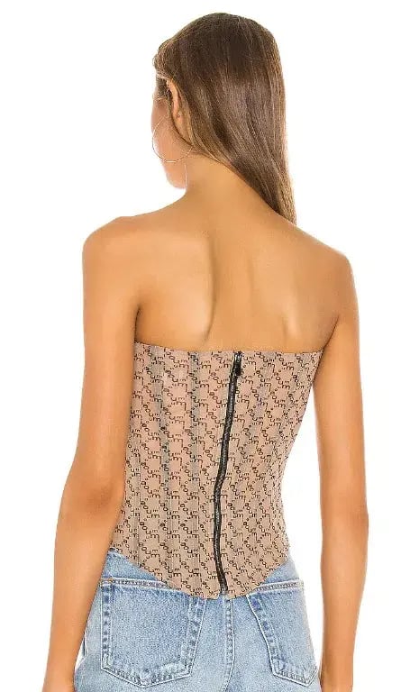 Miaou Peri Corset Nude Monogram Size 10 photo 2