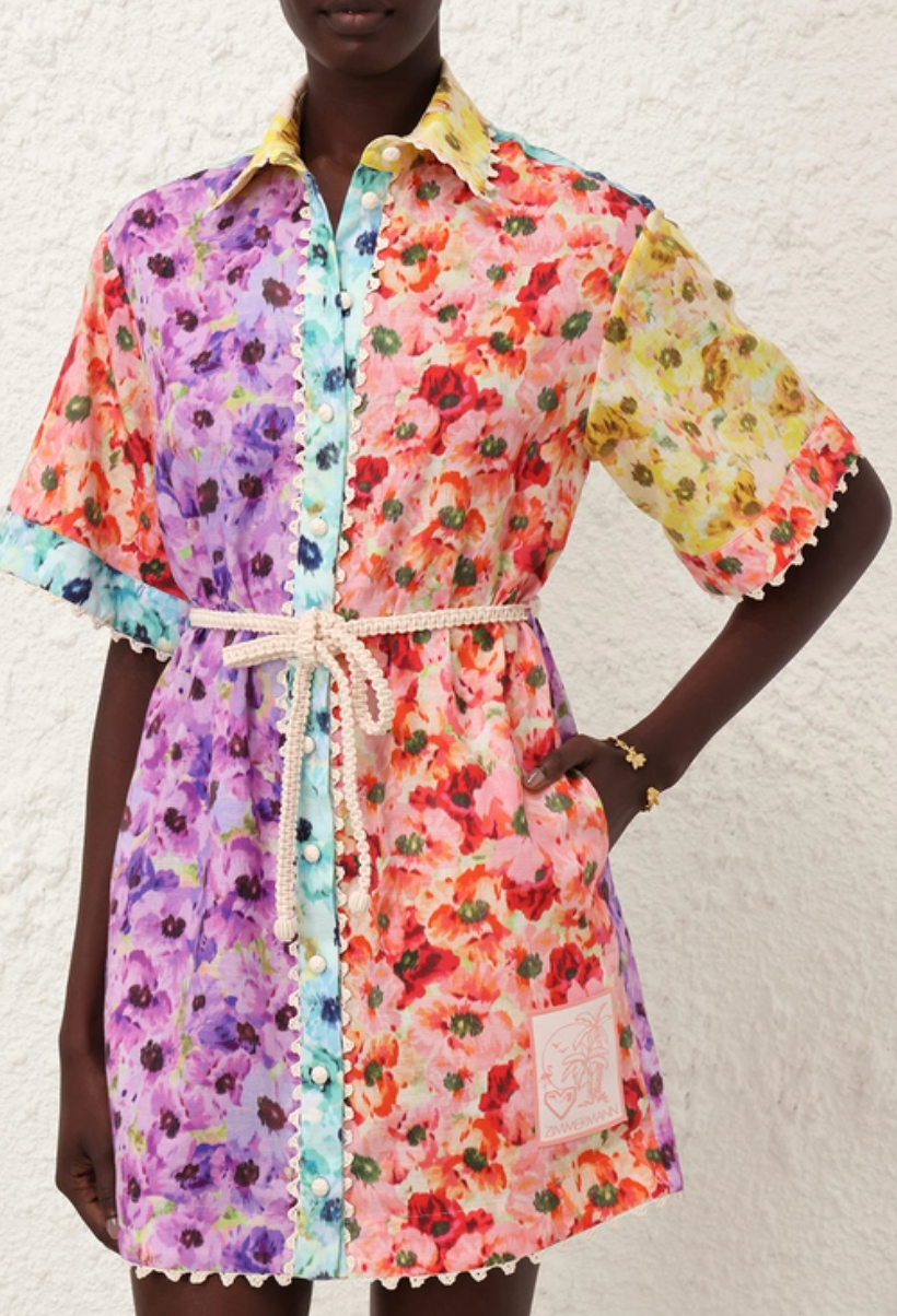 Zimmermann Lightburst Mini Shirt Dress photo 3
