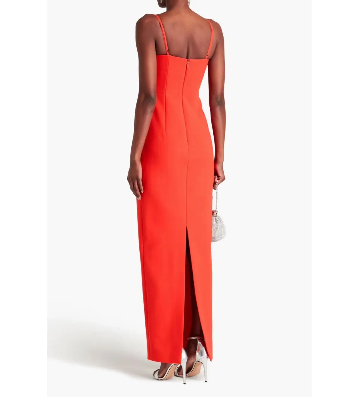 Rachel Gilbert Kyra Gown Flame Orange Size 1/AU 8 photo 2