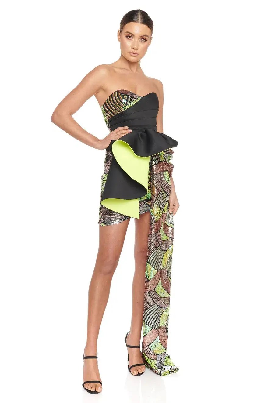 Eliya The Label Florence Dress Black Size 10 photo 2