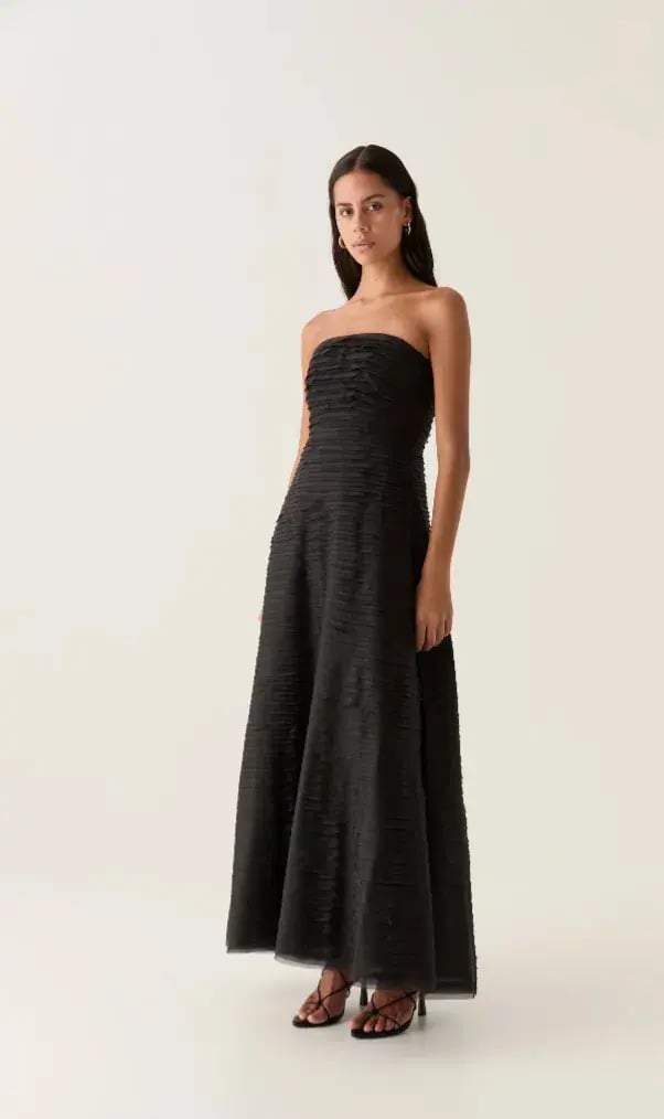 Aje Soundscape Maxi Dress Black Size AU 10 photo 2