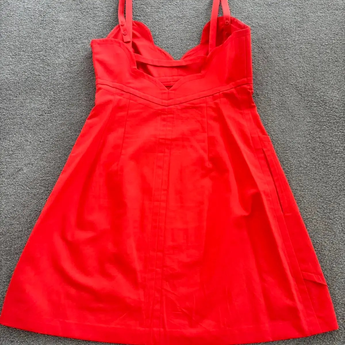 OROTON Red Short Scollop Dress Size AU10 US6 photo 5