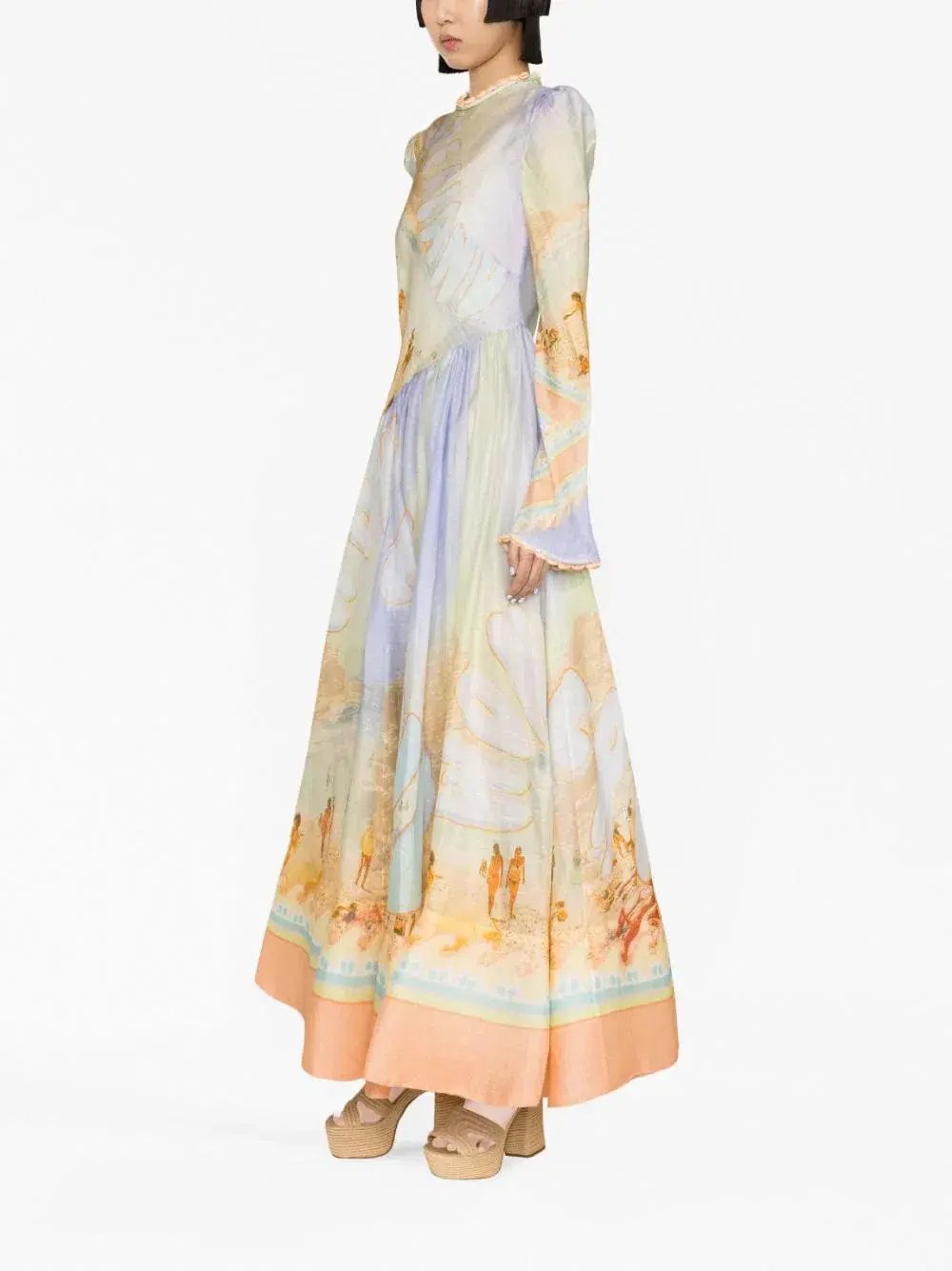 Zimmermann Tama Printed Maxi Dress Multi Size 2 / AU 12 photo 2