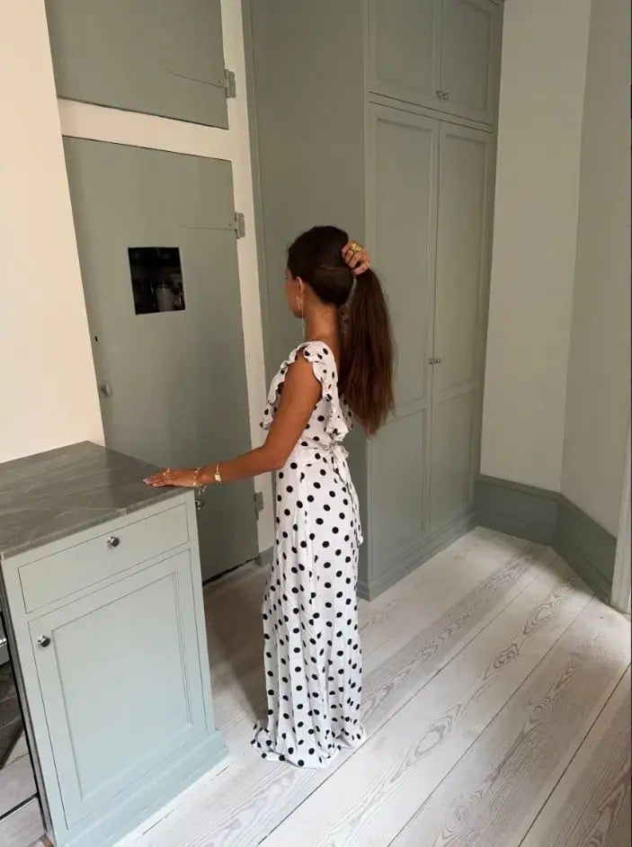 Design by Si Luna Maxi Dress Black/White Size XS / AU 6 photo 3