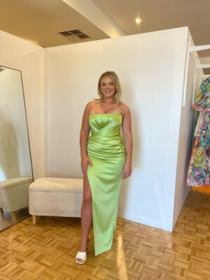 Lia Stublla Monika Gown Light Green photo 4