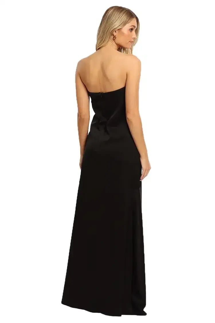 Camilla and Marc Strapless Akane Gown in Black Size 12 photo 3