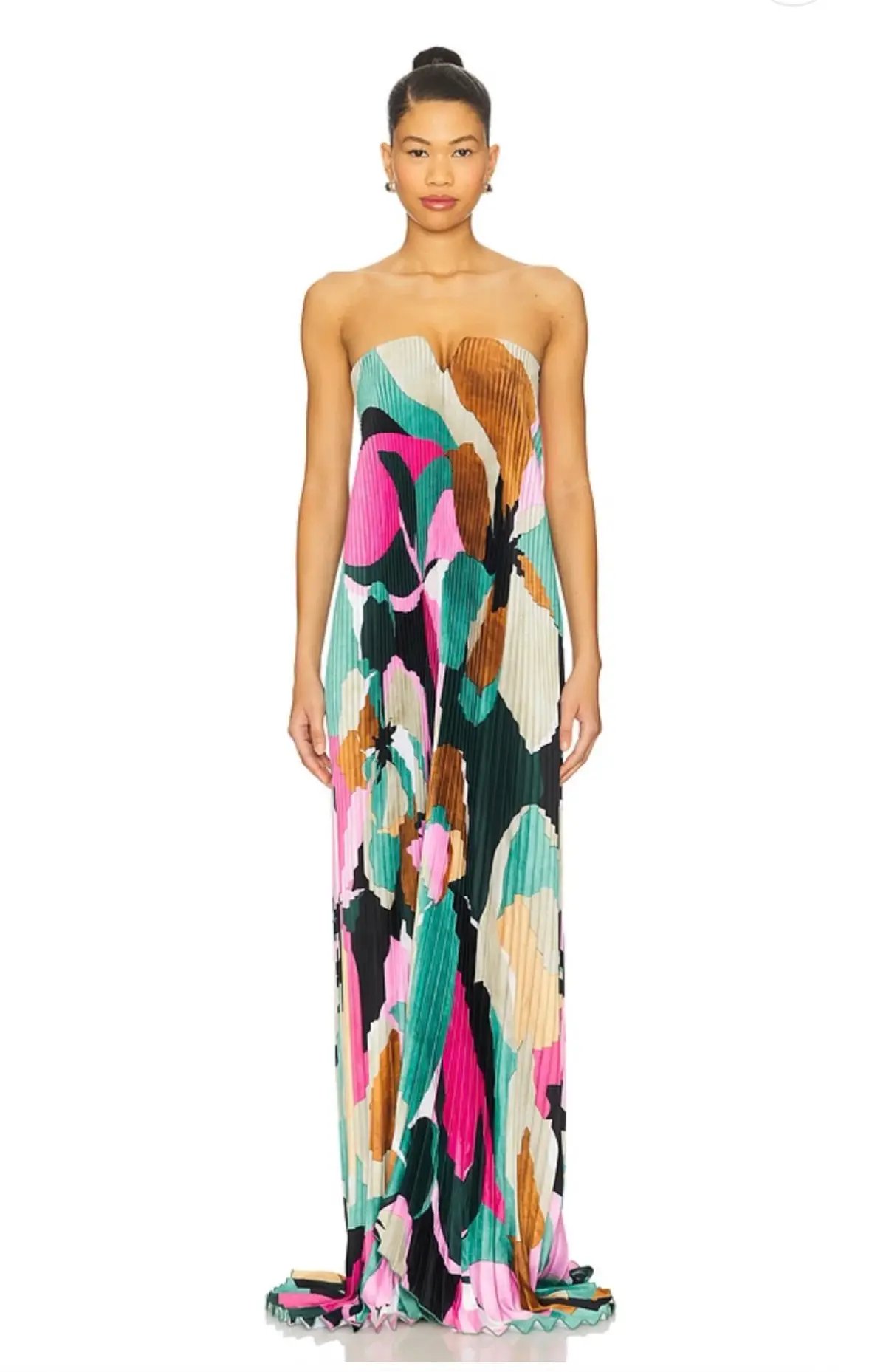 L'idée Black Tie Gown Green Calypso multicoloured size 6 photo 2