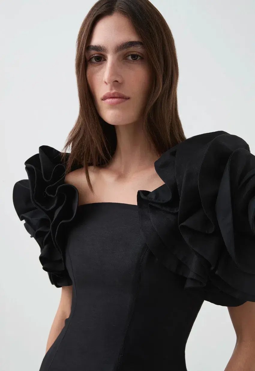 Aje Twyla Mini Dress in Black Size AU 8 photo 2