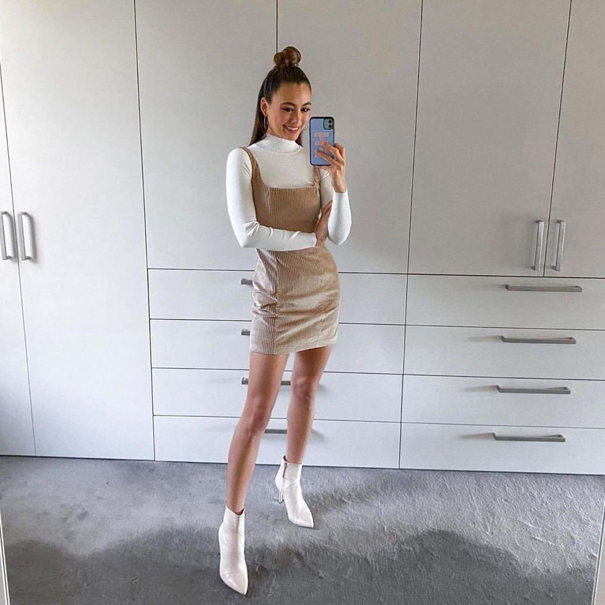 Kookai Corduroy Mini Dress Size 8 photo 3