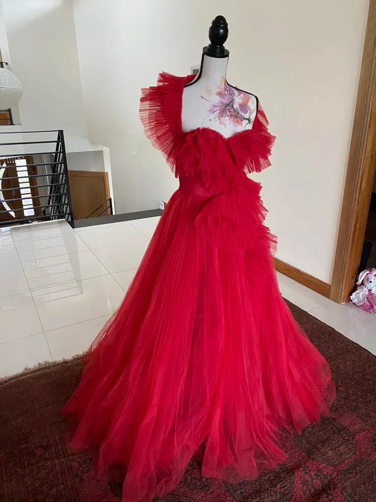 Evianna Gown in crimson photo 21