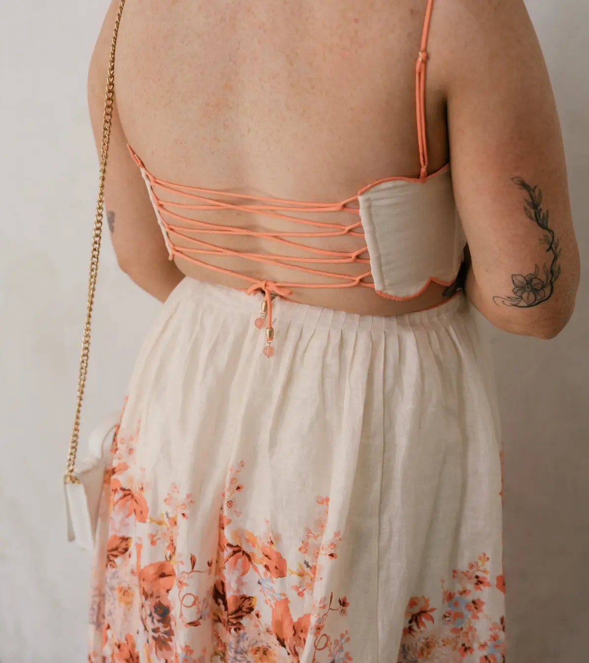 Zimmermann Devi Scallop Midi Dress in Cream Floral Size 3 / AU 10-12 photo 4