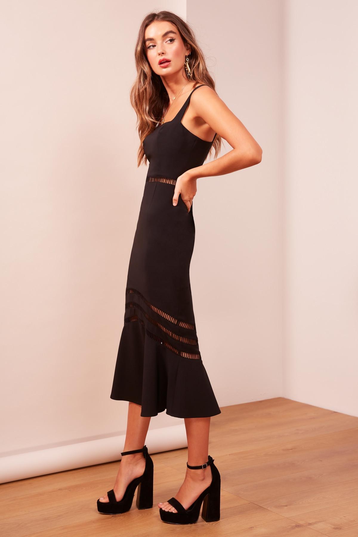 Finders Keepers Sangria Black Dress size 6 photo 2