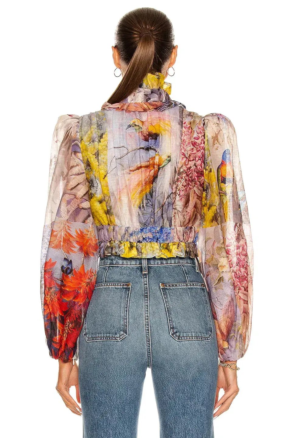 Zimmermann Botanica Crop Bodice Book Print Size 1 / Au 10 photo 3