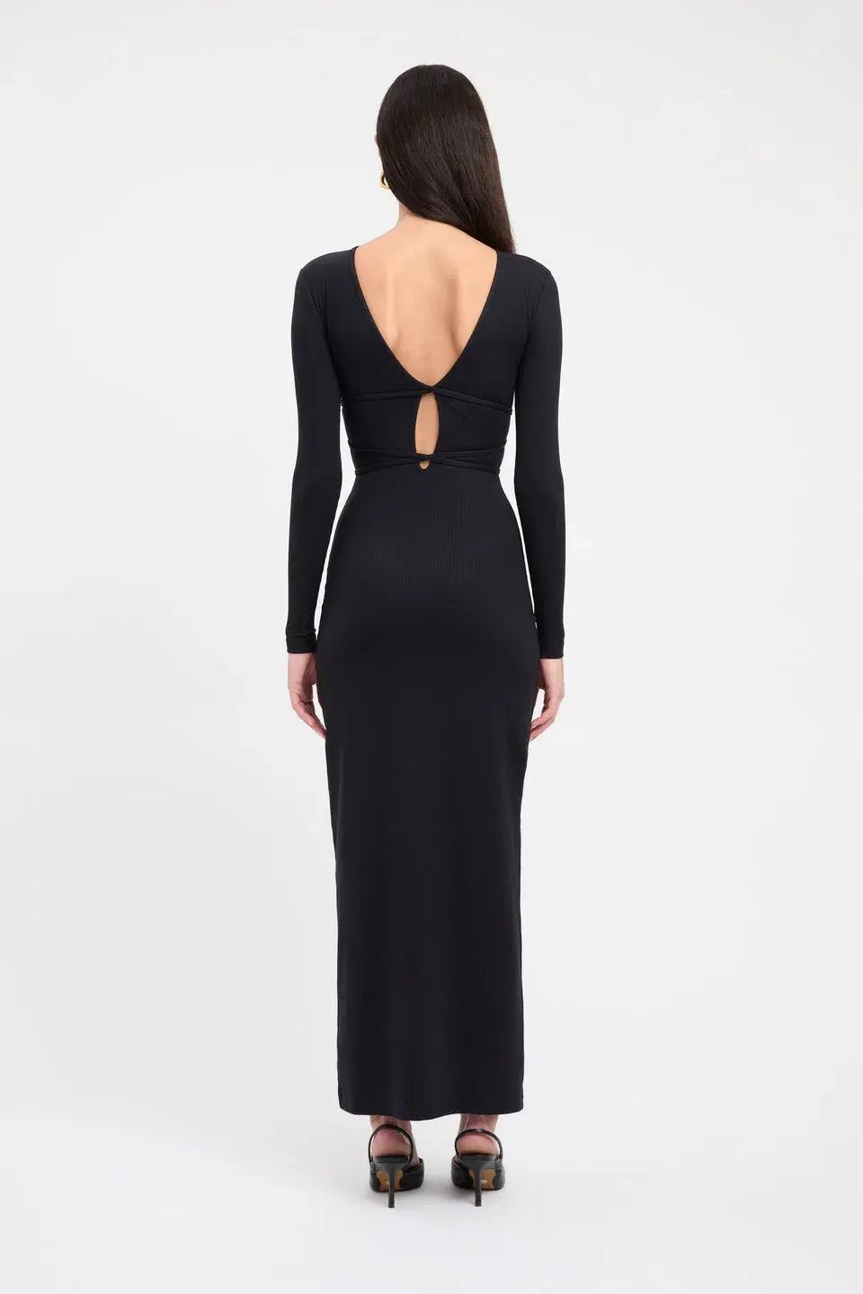 Kookai Sereya Maxi Dress Black  Size 6 photo 3