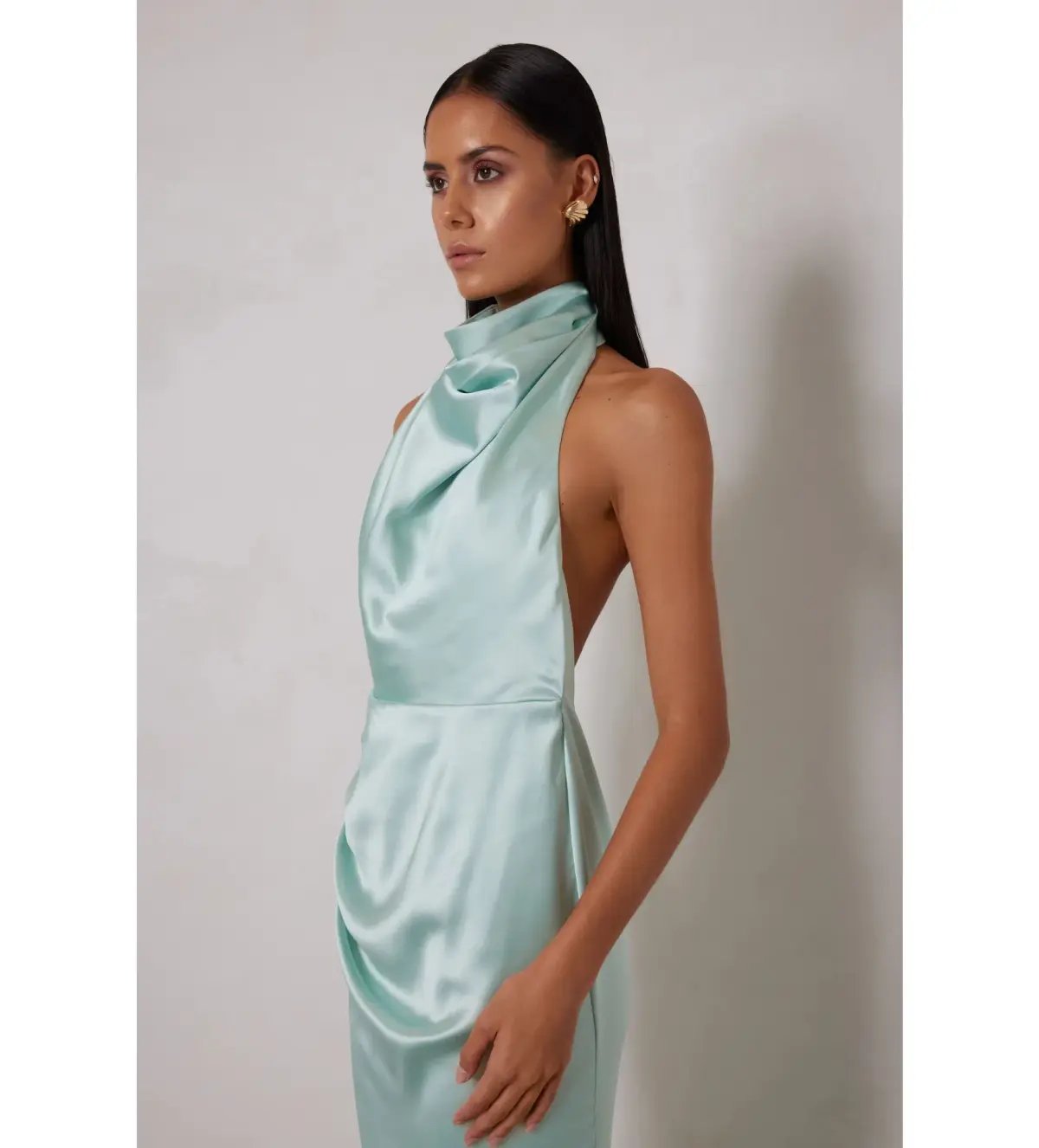 Elle Zeitoune Yvette Maxi Dress Spearmint Size 10 photo 3