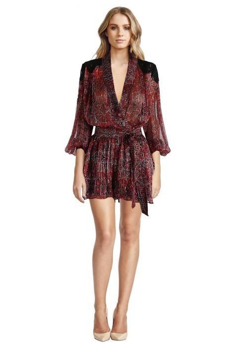 Zimmermann Empire Filigree Playsuit Rouge Konya Size 1 / AU 10 photo 2