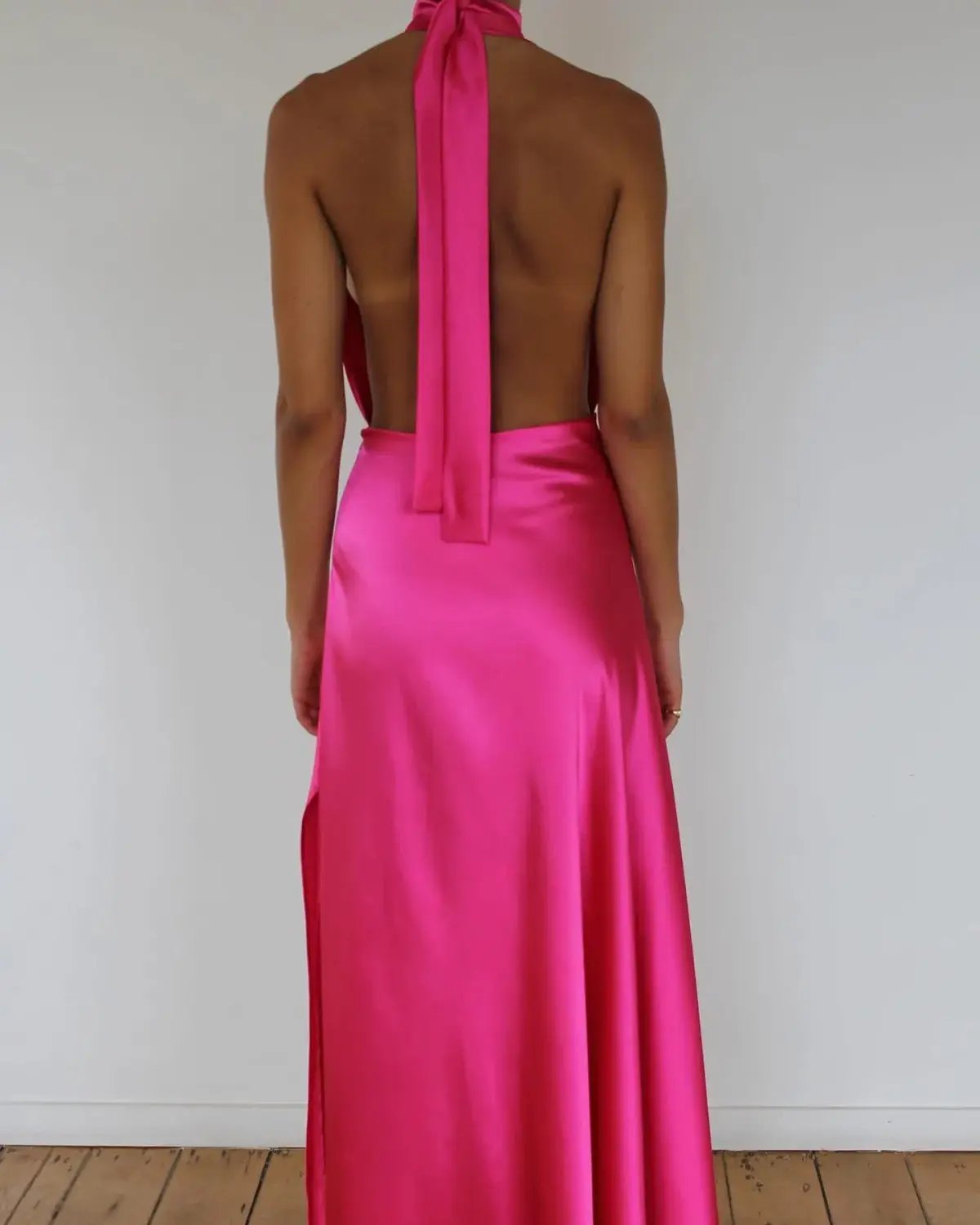 YLD Design Halter Hot Pink Maxi photo 2