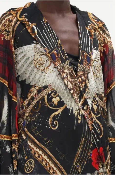 Camilla X Robbie Williams Oversized Robe Do I Entertain You Dress Print One Size photo 2