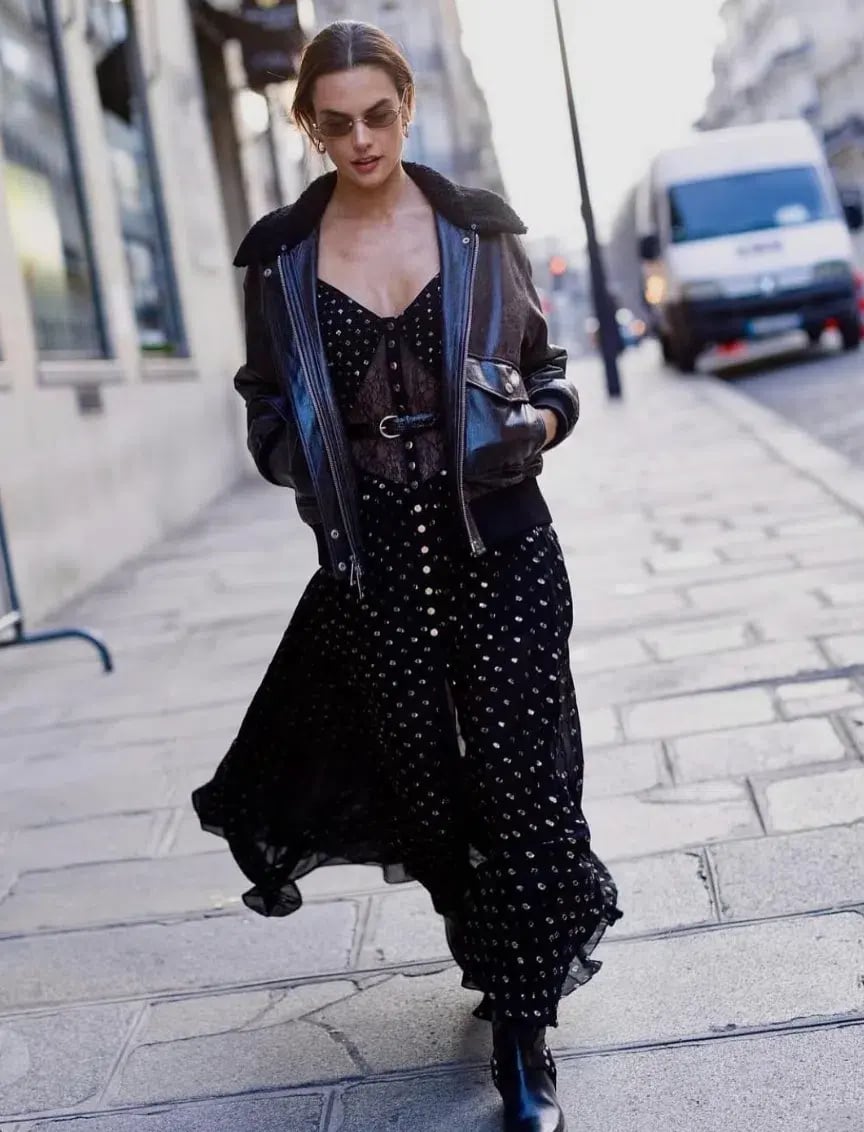 Self Portrait Chiffon Maxi Dress Black and Gold Size AU 6 photo 3