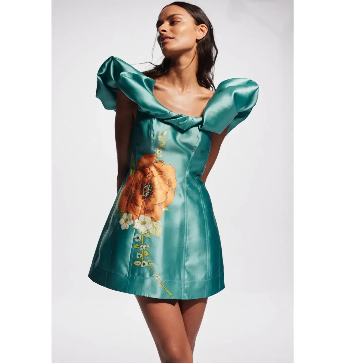 Alemais Regent Mini Dress Jade Green Size AU 14 photo 2