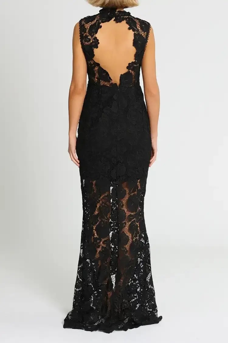 Grace and Hart Espresso Gown in Black Size 14 photo 5