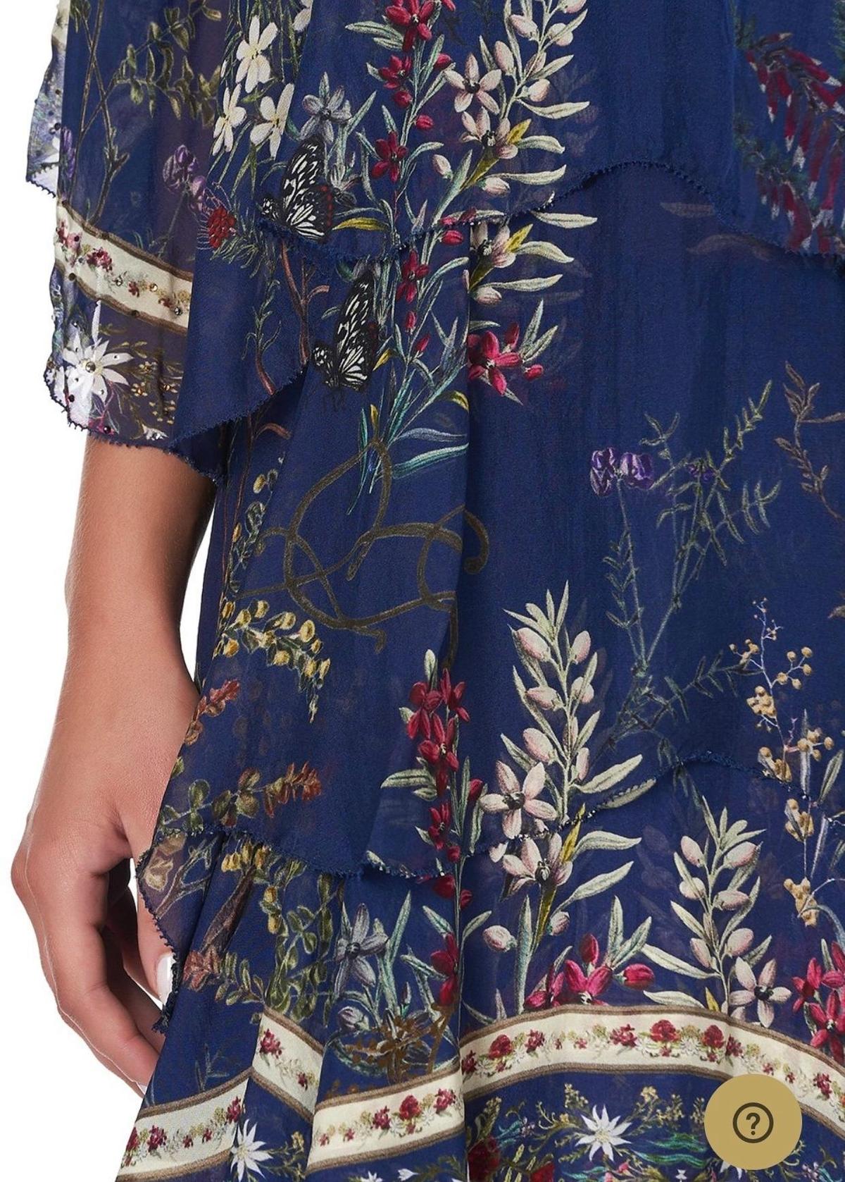 Camilla Wings in Arms Layered Frill Short Dress Print Size 12 photo 5
