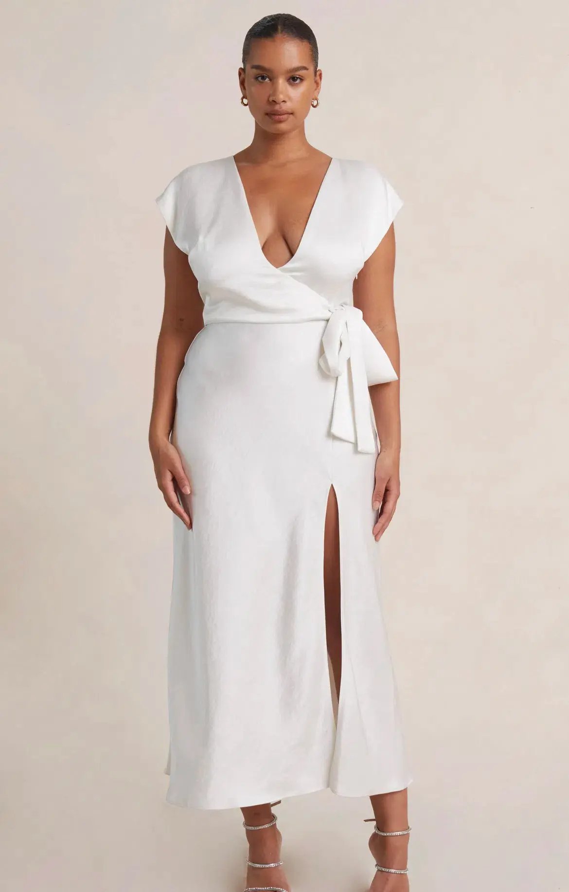 Bec & Bridge The Dreamer Wrap Dress Ivory Size 8 photo 4