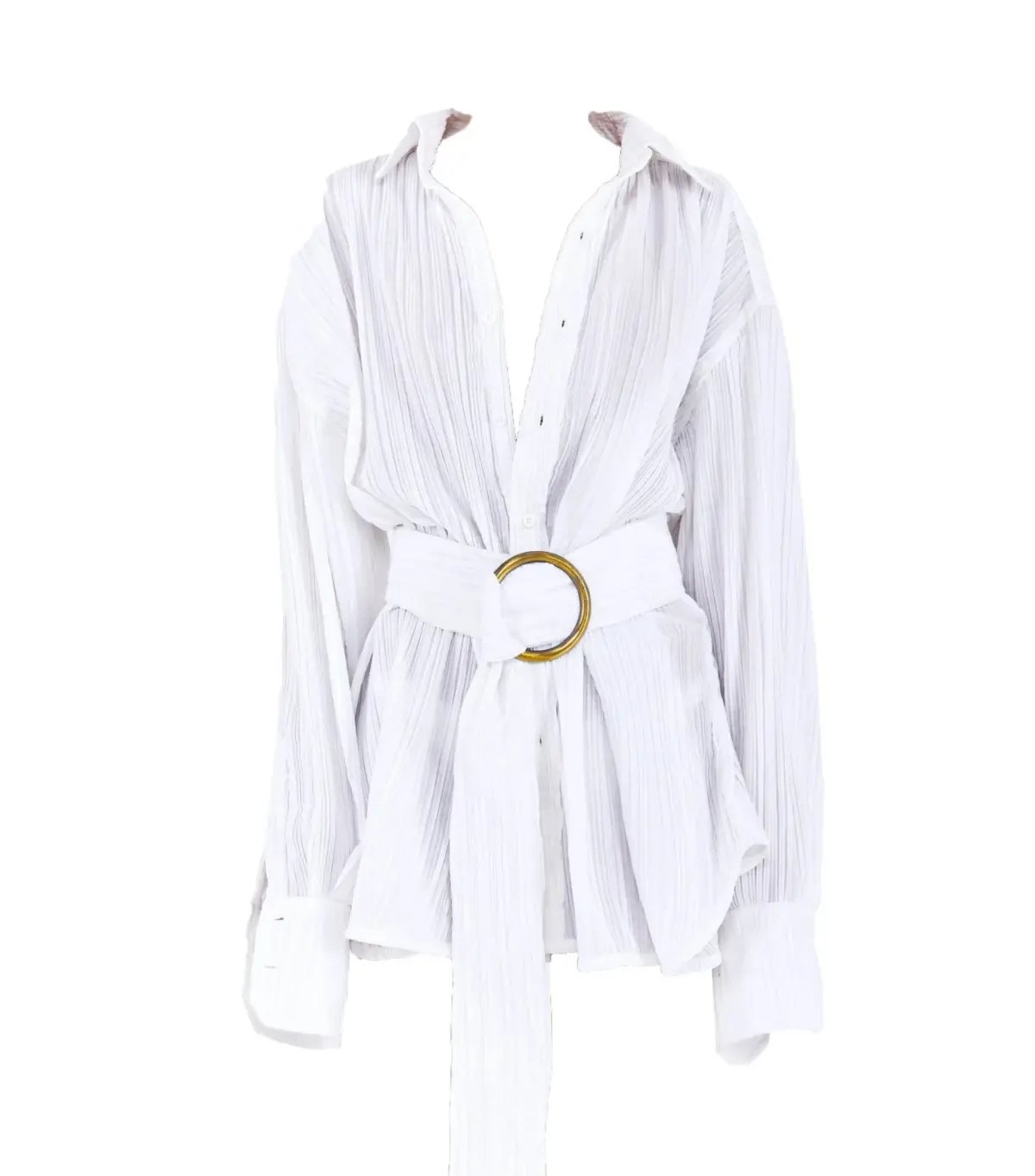 BAMBA SWIM Titan Shirt Dress in White Size S / AU 8 photo 8