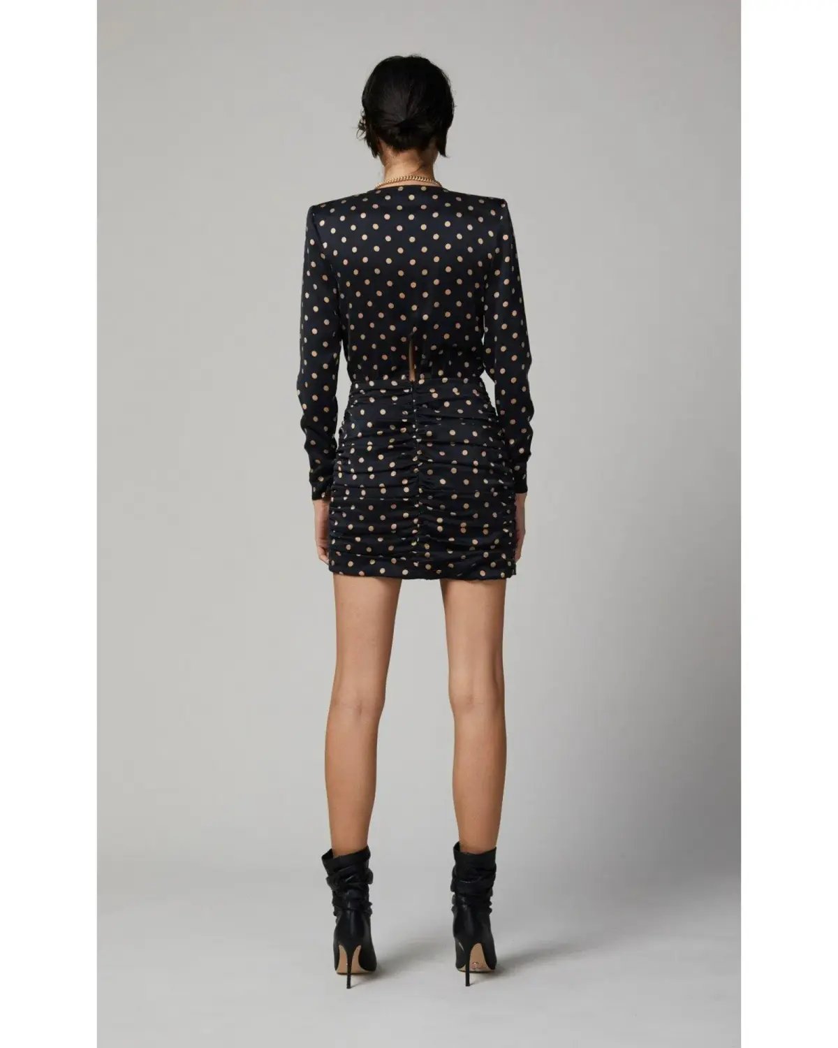 Bec & Bridge Paradis Long Sleeve Mini Dress Black Size AU 10 photo 4